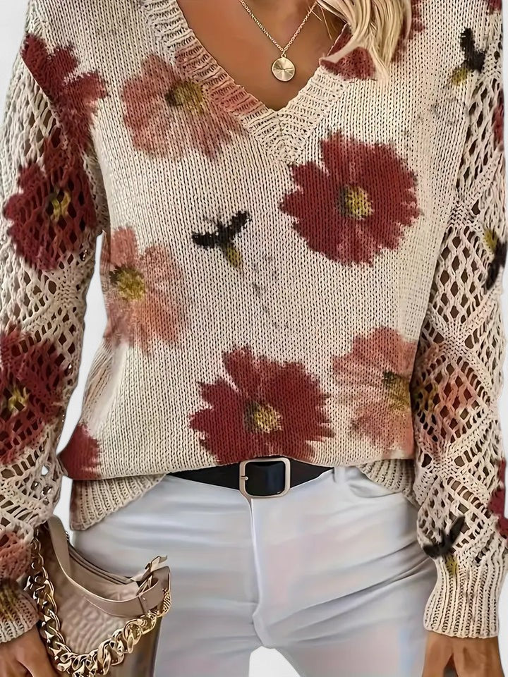 Celianne | Floral Knit Sweater