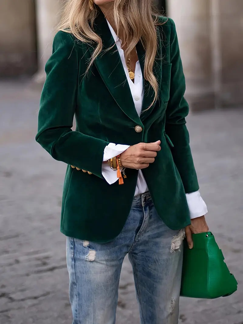 Julissa | Elegant Velvet Blazer