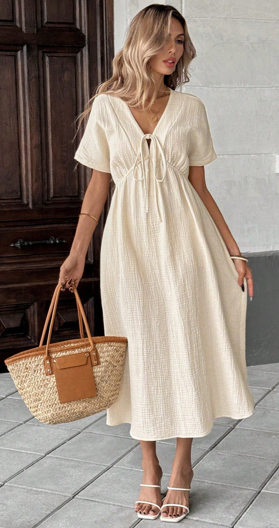 Abri l Midi Casual Dress