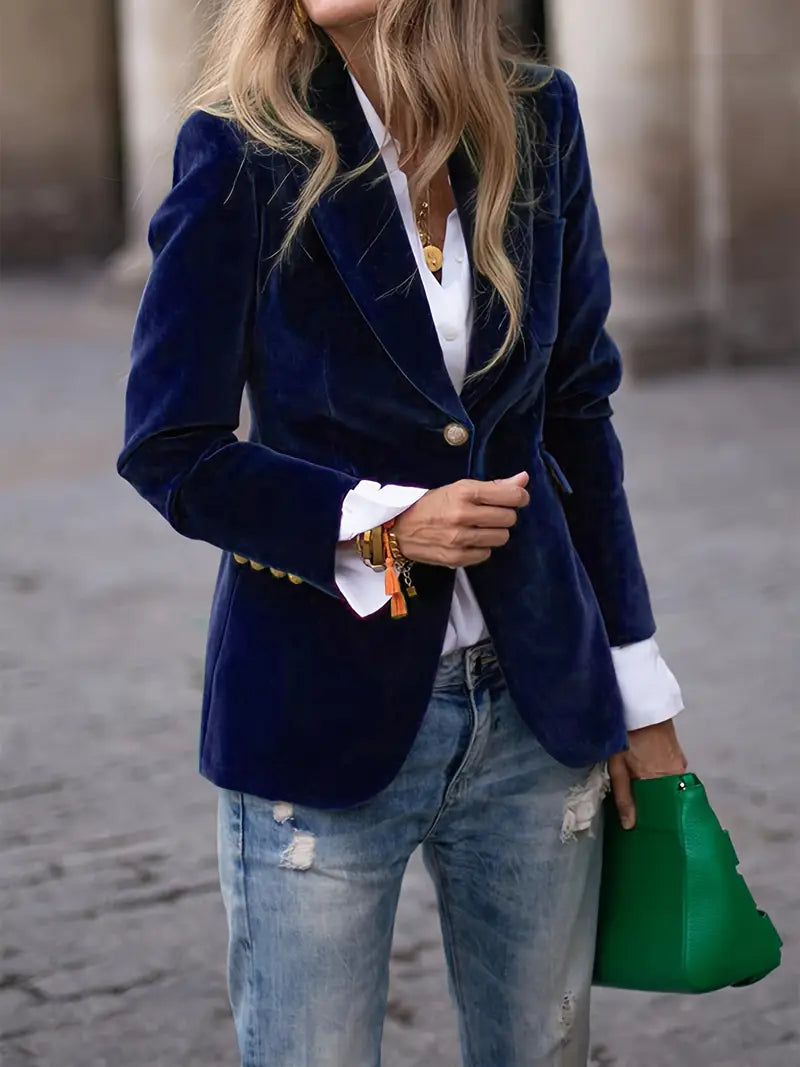 Julissa | Elegant Velvet Blazer