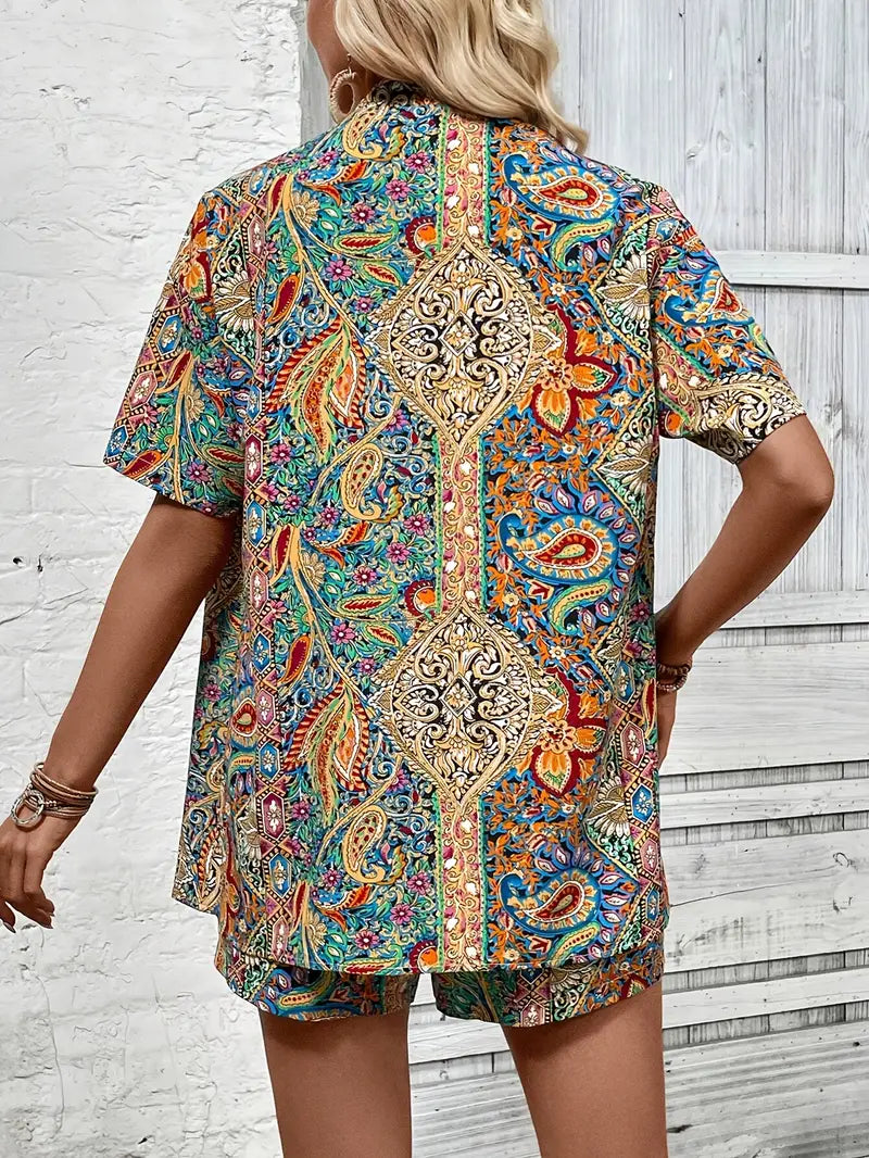 Carly l Paisley print set