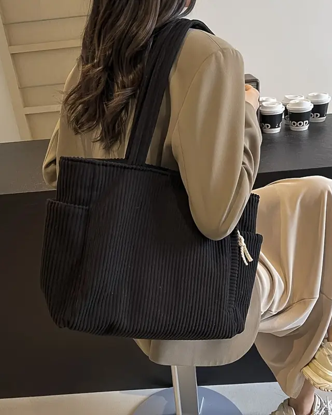 Tilda – Ribbed Tote Bag