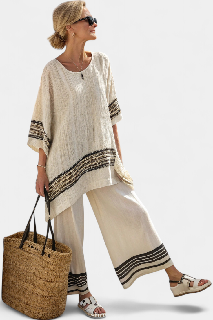 Léna - Casual Striped Lightweight Set