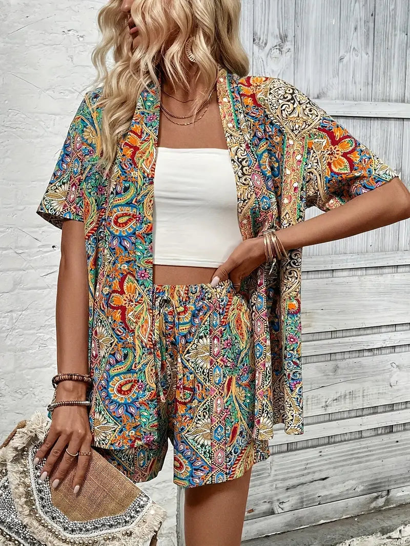 Carly l Paisley print set