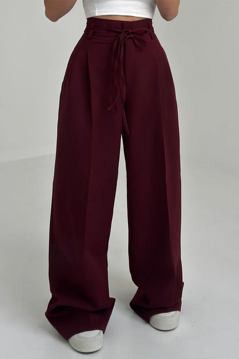 Charlotte | High-Waisted Wide-Leg Trousers