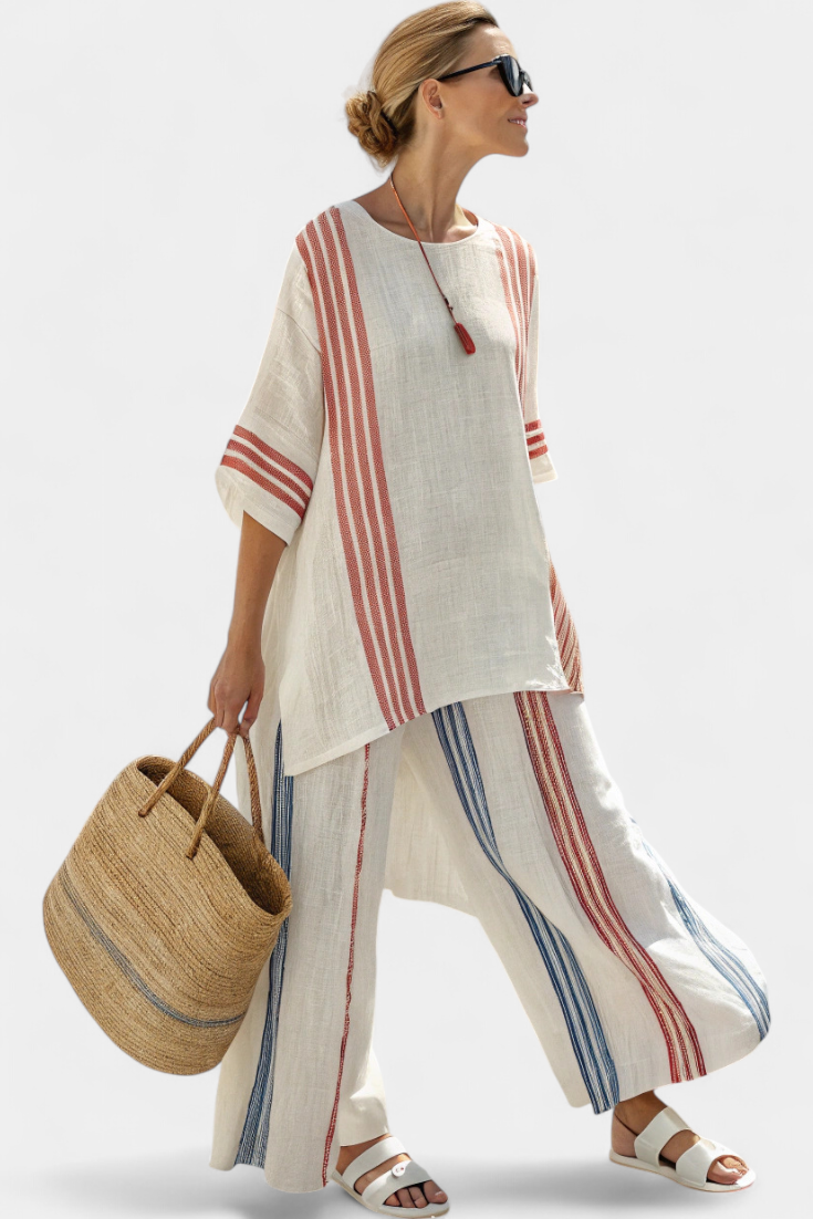 Léna - Casual Striped Lightweight Set