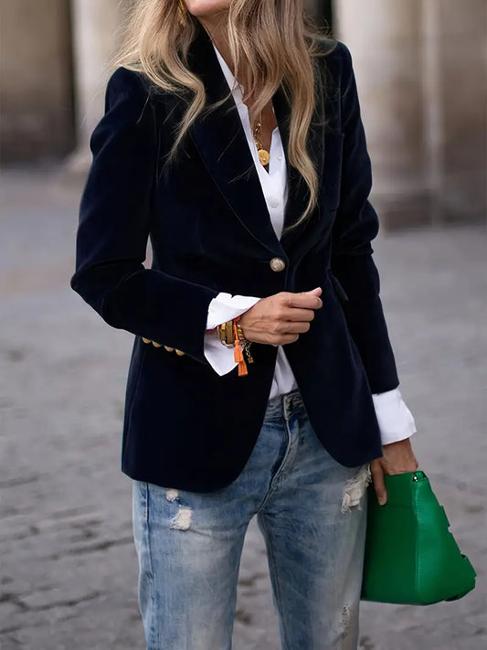 Julissa | Elegant Velvet Blazer