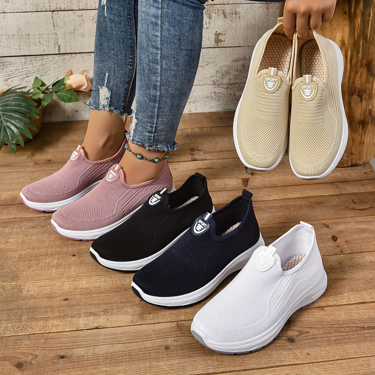 Riley - Orthopedic Women’s Slip-On Sneakers